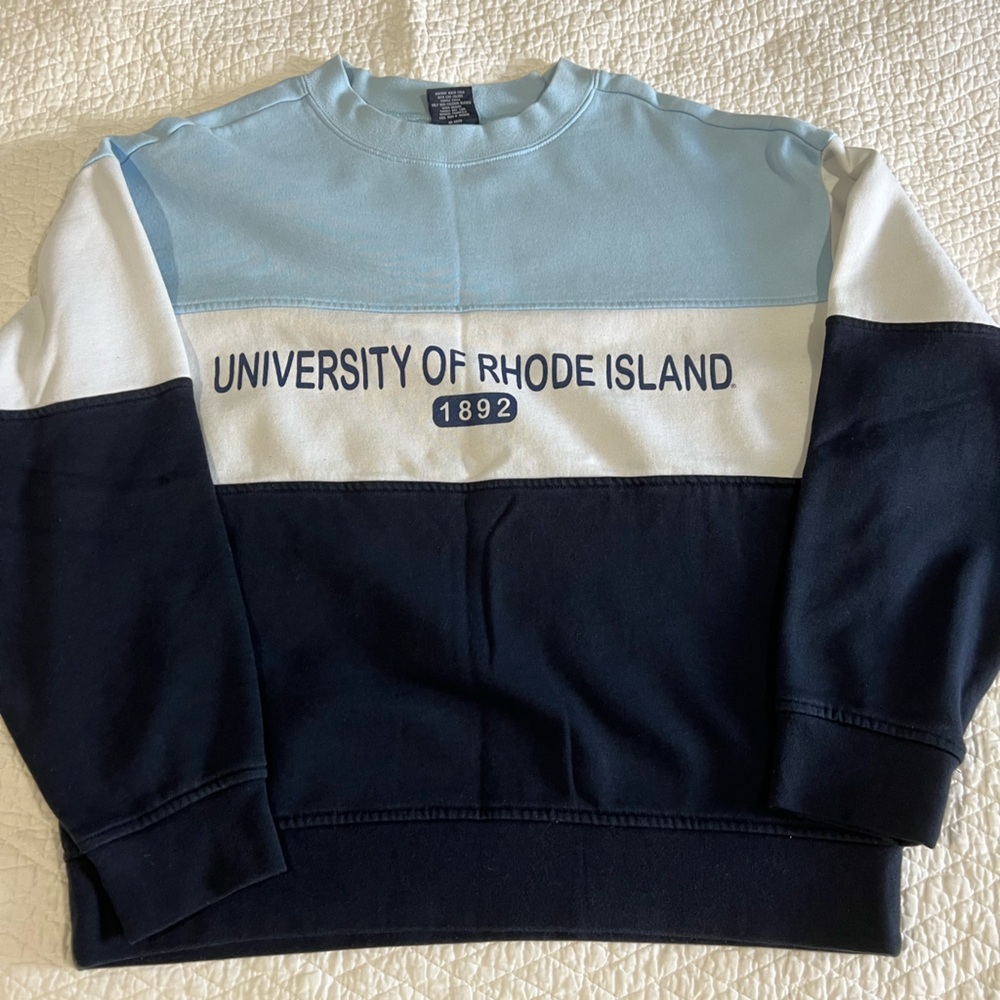 University of Rhode Island color block sweatshirt